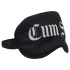 Ouch! - Satijnen oogmasker met opschrift "Cum Slut" (zwart)