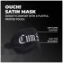 Ouch! - Satijnen oogmasker met opschrift "Cum Slut" (zwart)