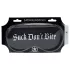 Ouch! - satijnen slaapmasker met opdruk "Suck Don't Bite" (zwart)