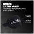 Ouch! - satijnen slaapmasker met opdruk "Suck Don't Bite" (zwart)