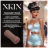 XKIN Beauty Queen Lulu - levensechte kunstvagina‑masturbator (donker natuurkleur)