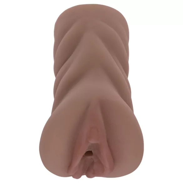 XKIN Next Door Amani - levensechte kunstvagina‑masturbator (donker natuurkleur)
