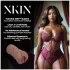 XKIN Next Door Amani - levensechte kunstvagina‑masturbator (donker natuurkleur)