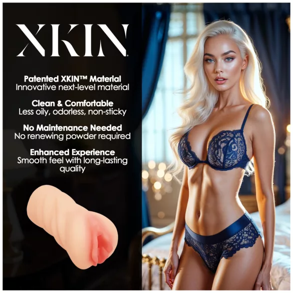 XKIN Desire Alessia - realistische kunstvagina-masturbator (natuurkleur)