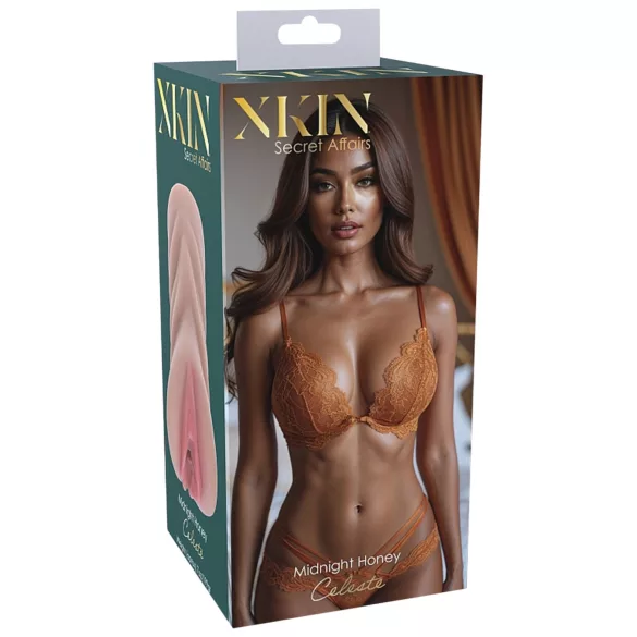 XKIN Honey Celeste - levensechte kunstvagina‑masturbator (natuur)