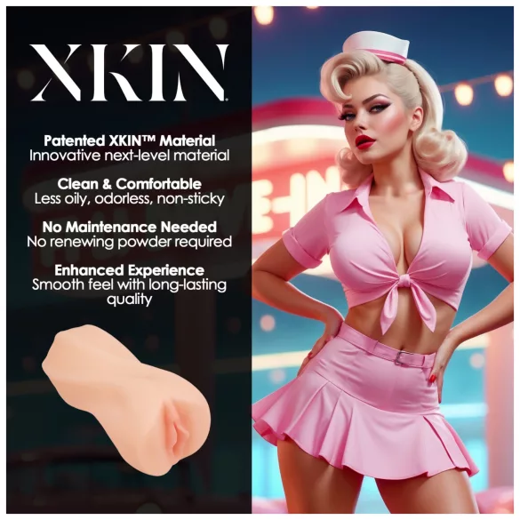 XKIN Cutie Darla - levensechte kunstvagina-masturbator (natuurlijk)