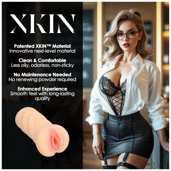 XKIN Teacher Ms Jenny - levensechte kunstvagina‑masturbator (natuurkleur)