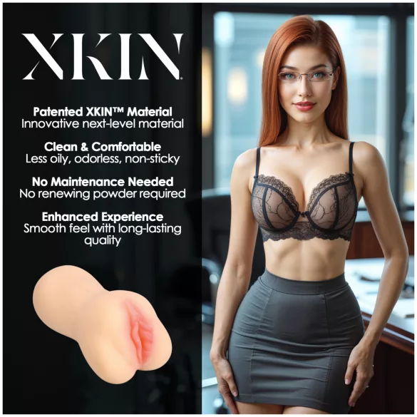 XKIN Amber Blowfiled - levensechte kunstvagina‑masturbator (natuurlijk)