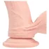 RealRock - realistische vibrator met dubbele dichtheid (huidskleur) - 18 cm