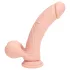 RealRock - realistische vibrator met dubbele dichtheid (huidskleur) - 20 cm