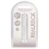 RealRock - realistische dildo met zuignap (transparant) - 12,7 cm
