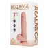 REALROCK - zuignap vibrator - natuur (18cm)