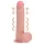 RealRock - dildo met zuignap en stootfunctie - huidskleur - 20,5cm