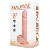 RealRock - dildo met zuignap en stootfunctie - huidskleur - 20,5cm