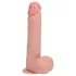 RealRock - dildo met zuignap en stootfunctie - huidskleur - 20,5cm