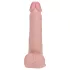 RealRock - dildo met zuignap en stootfunctie - huidskleur - 20,5cm