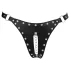 Ouch! - kuisheidsslip met studs en ketting (zwart)
