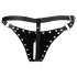 Ouch! - kuisheidsslip met studs en ketting (zwart)