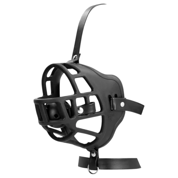 Ouch! - mondknevel met ingebouwde spreider - zwart