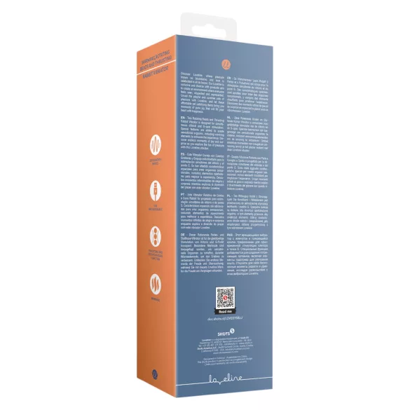 Loveline - verwarmende stoot vibrator - siliconen - blauw