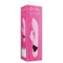 Loveline - oplaadbare, konijnenvibrator met clitorisarm (roze)