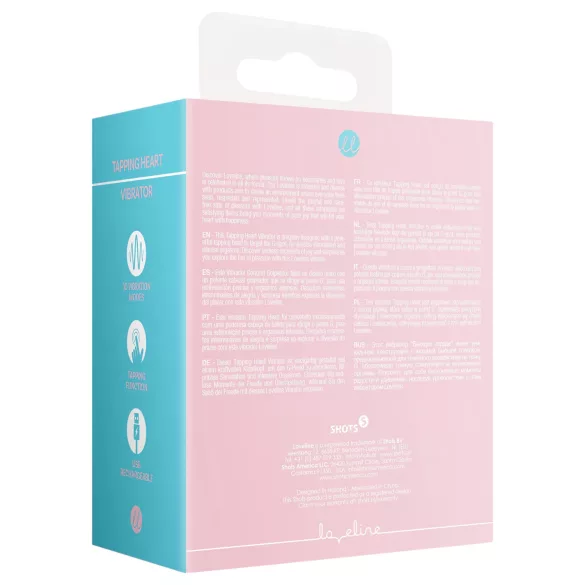 Loveline Tapping Heart - clitorisstimulator vibrator - oplaadbaar - roze