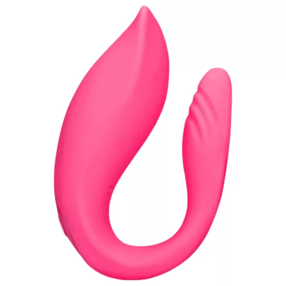 Loveline - oplaadbare koppel vibrator - afstandsbediening - silicone - roze