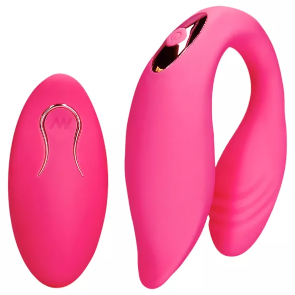 Loveline - oplaadbare koppel vibrator - afstandsbediening - silicone - roze