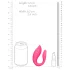 Loveline - oplaadbare koppel vibrator - afstandsbediening - silicone - roze