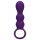Loveline oplaadbare anale vibrator met bobbels (paars)