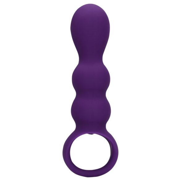 Loveline oplaadbare anale vibrator met bobbels (paars)