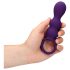 Loveline oplaadbare anale vibrator met bobbels (paars)