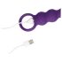 Loveline oplaadbare anale vibrator met bobbels (paars)