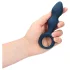 Loveline - anale dildo met ring - medium - blauw