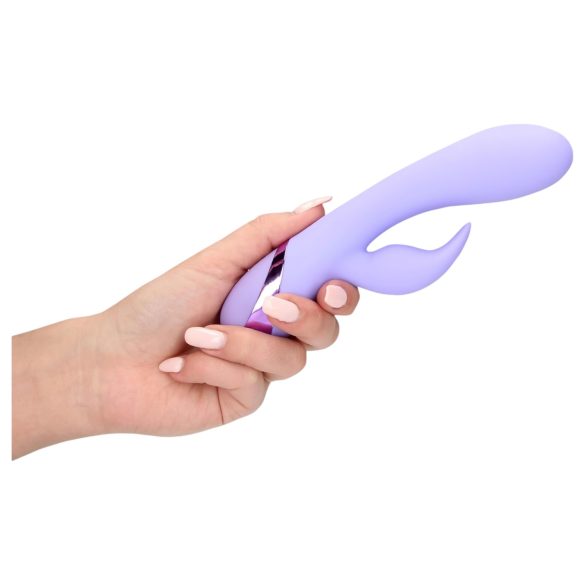 Loveline - oplaadbare konijnen stimulatie vibrator (paars)
