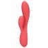 Loveline - herlaadbare, waterdichte vibrator met clitorisstimulatie (roze)