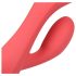 Loveline - herlaadbare, waterdichte vibrator met clitorisstimulatie (roze)