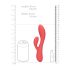 Loveline - herlaadbare, waterdichte vibrator met clitorisstimulatie (roze)