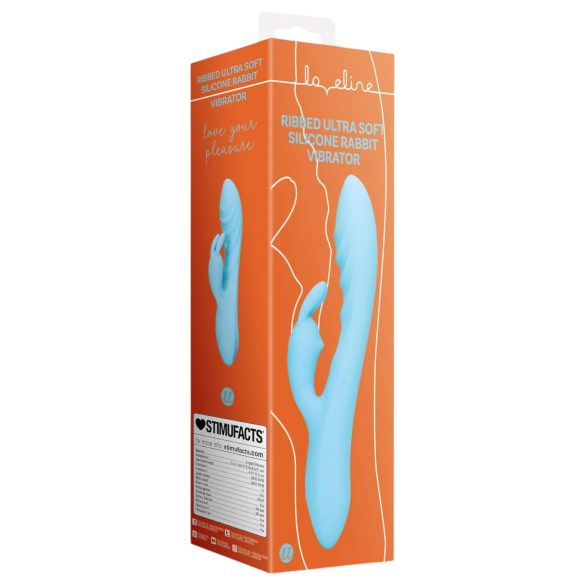 Loveline - waterdichte konijneneus clitoris vibrator (blauw)