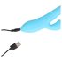 Loveline - Waterdichte konijnenstim vibrator (blauw)