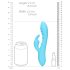 Loveline - Waterdichte konijnenstim vibrator (blauw)