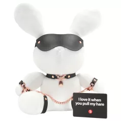 Bondage Rabbit - BDSM masker - konijnenoren - wit