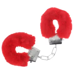 Ouch! - pluche handboeien (rood)