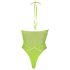 Ouch! - Glow-in-the-dark body met bandjes (neon groen) - XL-4XL