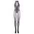 Le Désir - kanten mesh catsuit - (zwart) - S-XL