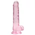 RealRock - realistische dildo - transparant roze - 17cm