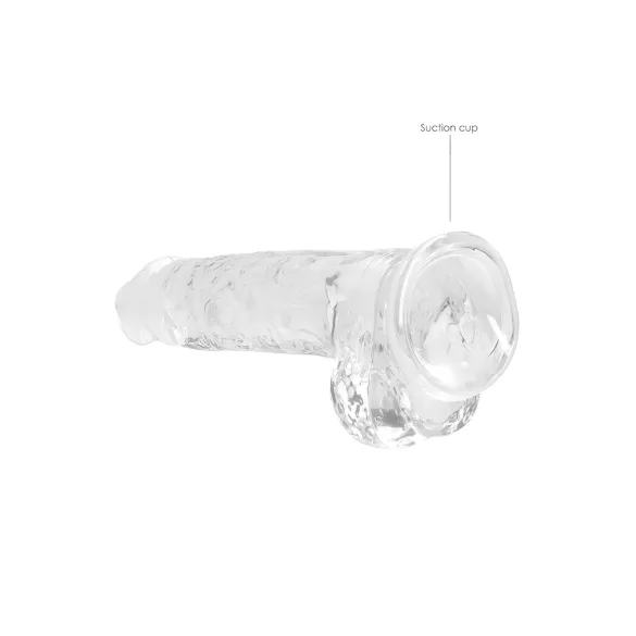RealRock - realistische dildo - transparant - 19cm