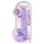 RealRock - realistische dildo transparant - paars 22cm