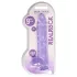 RealRock - realistische dildo transparant - paars 22cm