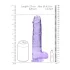 RealRock - realistische dildo transparant - paars 22cm